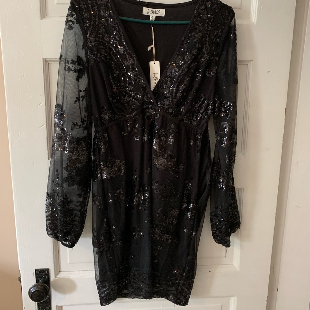 Black cocktail dress